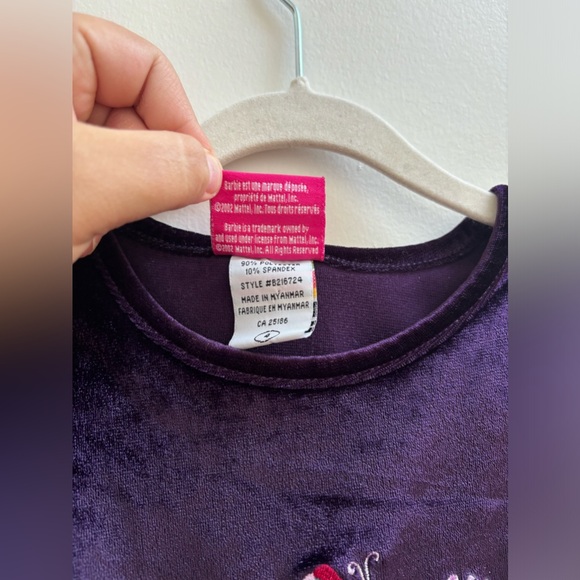 Vintage 2002 Barbie velour dress - Picture 2 of 5